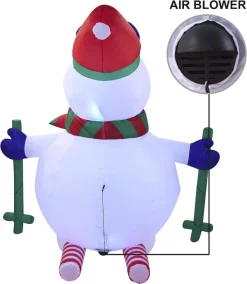 Joiedomi 6ft LED Tall Skiing Blow Up Snowman -Christmas Ornaments Sales Store 6ft LED Tall SKI Blow Up Snowman 4 result 600x691 1
