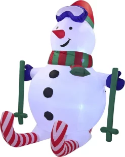 Joiedomi 6ft LED Tall Skiing Blow Up Snowman -Christmas Ornaments Sales Store 6ft LED Tall SKI Blow Up Snowman 6 result 600x751 1