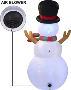 Joiedomi 6ft Tall LED Inflatable Snowman Decoration 11 Joiedomi 6ft Tall LED Inflatable Snowman Decoration -Christmas Ornaments Sales Store 6ft LED Tall Snowman Inflatables Decoration 4 result 600x762 1