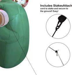 Joiedomi 6ft Large Santa Helper Gingerbread Man Inflatable -Christmas Ornaments Sales Store 6ft Large Santa Helper Gingerbread Man Inflatable 4 result 600x622 1