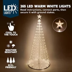 Joiedomi 6ft 275 LED Lightshow Cone Christmas Tree -Christmas Ornaments Sales Store 6ft Lightshow Cone Christmas Tree 3 600x600 1