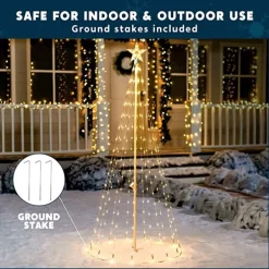 Joiedomi 6ft 275 LED Lightshow Cone Christmas Tree -Christmas Ornaments Sales Store 6ft Lightshow Cone Christmas Tree 5 600x600 1