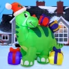 Joiedomi 6ft Tall LED Christmas Inflatable Dinosaur -Christmas Ornaments Sales Store 6ft Long Inflatable Brachiosaurus Carrying Gifts with Build in LEDs 1 result 1 600x600 1