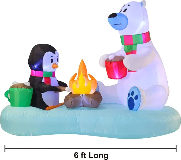 Joiedomi 6ft Long Inflatable Hot Cocoa And S'Mores 5 Joiedomi 6ft Long Inflatable Hot Cocoa And S'Mores - Image 3