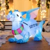Joiedomi 6ft Long LED Blue Dragon With Snowflake Decoration -Christmas Ornaments Sales Store 6ft Long LED Blue Dragon with Snowflake Decoration 4 600x600 1