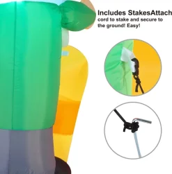 Joiedomi 6ft Long LED 3 Christmas Gnome Inflatable 12 Joiedomi 6ft Long LED 3 Christmas Gnome Inflatable -Christmas Ornaments Sales Store 6ft Long LED Christmas Gnome Inflatable 6 result 600x609 1