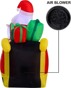 Joiedomi 6ft Long LED Inflatable Unicorn Pulling Sleigh 11 Joiedomi 6ft Long LED Inflatable Unicorn Pulling Sleigh -Christmas Ornaments Sales Store 6ft Long LED Inflatable Unicorn Pulling Sleigh 4 result 600x749 1