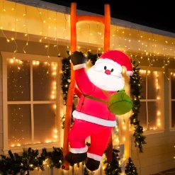 Joiedomi 6ft Tall LED Inflatable Climbing Santa Decoration 11 Joiedomi 6ft Tall LED Inflatable Climbing Santa Decoration -Christmas Ornaments Sales Store 6ft Tall LED Inflatable Climbing Santa Decoration 3 1 600x600 1