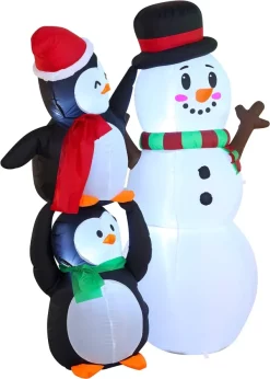 Joiedomi 6ft Tall LED Two Penguin Inflatable Decoration 9 Joiedomi 6ft Tall LED Two Penguin Inflatable Decoration -Christmas Ornaments Sales Store 6ft Tall LED Two Penguin Inflatable Decoration 2 result 600x840 1