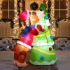 Joiedomi 6ft LED Christmas Puppy Inflatable Putting A Tree Topper 2 Joiedomi 6ft LED Christmas Puppy Inflatable Putting A Tree Topper -Christmas Ornaments Sales Store 6ft Tall Puppy Putting a Tree Topper Christmas Inflatable 4