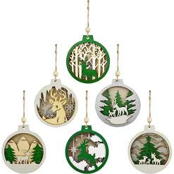 Joiedomi 6pcs Reindeer LED Carved Wooden Christmas Ornaments -Christmas Ornaments Sales Store 6pcs Reindeer LED Carved Wooden Christmas Ornaments 4 结果