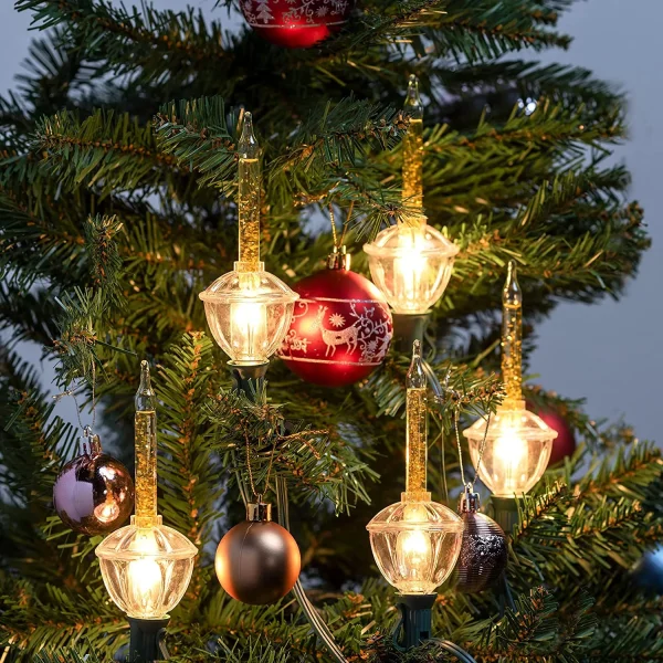 Joiedomi 7pcs Warm White Vintage Christmas Bubble Lights 7 Joiedomi 7pcs Warm White Vintage Christmas Bubble Lights - Image 5