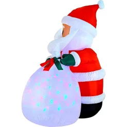 Joiedomi 8ft Inflatable LED Santa With Gift Bag -Christmas Ornaments Sales Store 7.9ft Inflatable LED Santa with Gift Bag 1