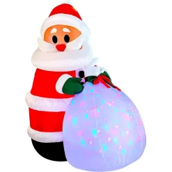 Joiedomi 8ft Inflatable LED Santa With Gift Bag -Christmas Ornaments Sales Store 7.9ft Inflatable LED Santa with Gift Bag 2