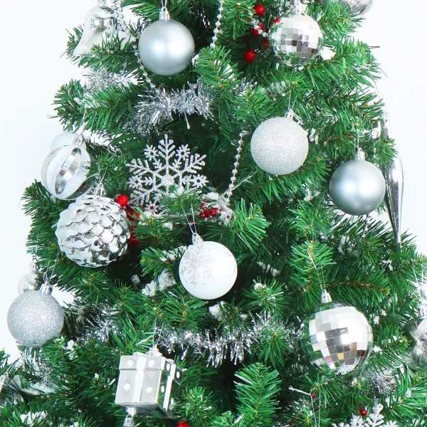 Joiedomi 71pcs White And Silver Christmas Tree Ornaments 3 Joiedomi 71pcs White And Silver Christmas Tree Ornaments