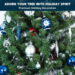 Joiedomi 70pcs Blue Silver & White Christmas Ornament Set 10 Joiedomi 70pcs Blue Silver & White Christmas Ornament Set -Christmas Ornaments Sales Store 70pcs Blue Silver amp White Christmas Ornament Set 2 600x600 1