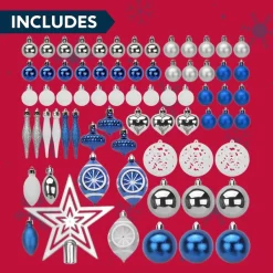 Joiedomi 70pcs Blue Silver & White Christmas Ornament Set 13 Joiedomi 70pcs Blue Silver & White Christmas Ornament Set -Christmas Ornaments Sales Store 70pcs Blue Silver amp White Christmas Ornament Set 6 600x600 1