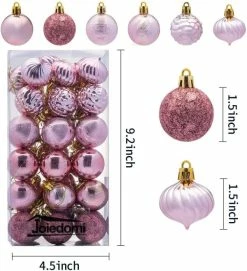 Joiedomi 36pcs Rose Gold Christmas Ball Ornaments 1.57in -Christmas Ornaments Sales Store 71 Z2pzzPpL. AC SL1200 600x658 1