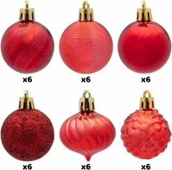 Joiedomi 36pcs Red Shatterproof Christmas Ball Ornaments 1.57in 11 Joiedomi 36pcs Red Shatterproof Christmas Ball Ornaments 1.57in -Christmas Ornaments Sales Store 717h4K7TfEL. AC SL1200 600x590 1