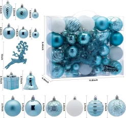 Joiedomi 67pcs Baby Blue & White Shatterproof Christmas Ornaments -Christmas Ornaments Sales Store 71Jr9botnEL. AC SL1500 结果 600x560 1