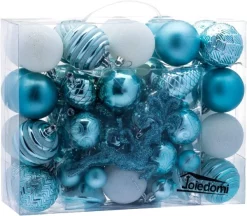 Joiedomi 67pcs Baby Blue & White Shatterproof Christmas Ornaments -Christmas Ornaments Sales Store 71R2uyB90RL. AC SL1500 结果 600x525 1