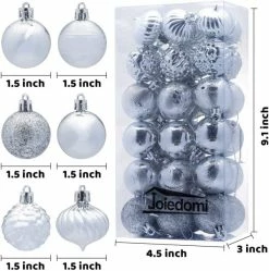 Joiedomi 36pcs Silver Christmas Balls Shatterproof 1.57in 10 Joiedomi 36pcs Silver Christmas Balls Shatterproof 1.57in -Christmas Ornaments Sales Store 71SoQdfFXiL. AC SL1200 600x605 1