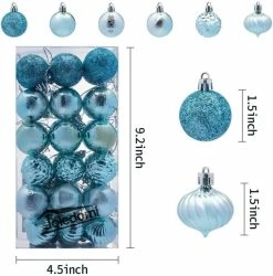 Joiedomi 36pcs Baby Blue Christmas Ornaments 1.57in -Christmas Ornaments Sales Store 71SwAZZy2sL. AC SL1200 1 600x608 1