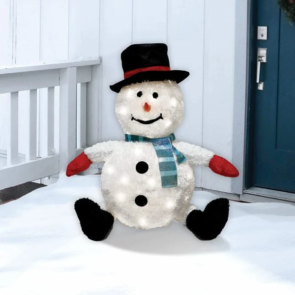 Joiedomi Collapsible LED Light Up Snowman Decoration 30in 7 Joiedomi Collapsible LED Light Up Snowman Decoration 30in - Image 5