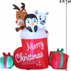 Joiedomi 6ft Tall LED Inflatable Christmas Stocking 10 Joiedomi 6ft Tall LED Inflatable Christmas Stocking -Christmas Ornaments Sales Store 71abfjFYvmL. AC SL1500 600x604 1