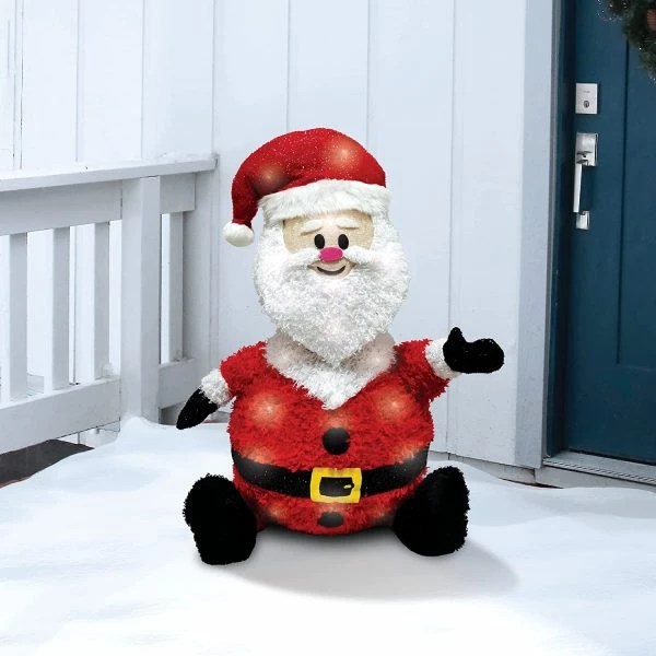 Joiedomi Collapsible LED Light Up Santa Decoration 30in 7 Joiedomi Collapsible LED Light Up Santa Decoration 30in - Image 5