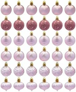 Joiedomi 36pcs Rose Gold Christmas Ball Ornaments 1.57in -Christmas Ornaments Sales Store 71hNZdpebdL. AC SL1200 600x729 1
