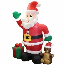 Joiedomi 8ft LED Christmas Giant Inflatable Santa Claus