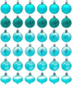 Joiedomi 36Pcs Teal Christmas Ball Ornaments 1.57in -Christmas Ornaments Sales Store 71xjbhD1VjL. AC SL1200 600x708 1