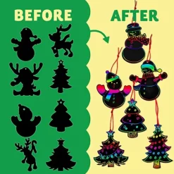 Joyin 72pcs Rainbow Christmas Scratch Cards Ornament -Christmas Ornaments Sales Store 72pcs Rainbow Christmas Scratch Cards Ornament 4 结果 600x600 1