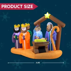 Joiedomi 7ft Christmas Inflatable Nativity Scene Decoration 12 Joiedomi 7ft Christmas Inflatable Nativity Scene Decoration -Christmas Ornaments Sales Store 7ft Christmas Inflatable Nativity Scene Decoration 5 600x600 1