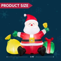 Joiedomi 7ft LED Christmas Decoration Inflatable Santa Claus 12 Joiedomi 7ft LED Christmas Decoration Inflatable Santa Claus -Christmas Ornaments Sales Store 7ft LED Christmas Decoration Inflatable Santa Claus 2 600x600 1