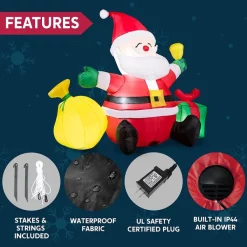 Joiedomi 7ft LED Christmas Decoration Inflatable Santa Claus 13 Joiedomi 7ft LED Christmas Decoration Inflatable Santa Claus -Christmas Ornaments Sales Store 7ft LED Christmas Decoration Inflatable Santa Claus 5 600x600 1