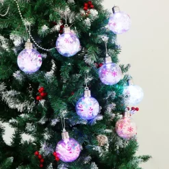 Joiedomi 8pcs Plastic Light Up Christmas Ball Ornaments 3.15in -Christmas Ornaments Sales Store 8 PcsLighted Holopaper Filling Ornaments with Cartoon Design 3 5 result 600x600 1
