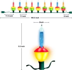 Joiedomi 9 LED Multicolor Christmas Bubble String Lights 8.8ft 12 Joiedomi 9 LED Multicolor Christmas Bubble String Lights 8.8ft -Christmas Ornaments Sales Store 8.8ft 9 Count Multicolor Christmas Bubble String Lights 4 result 600x577 1