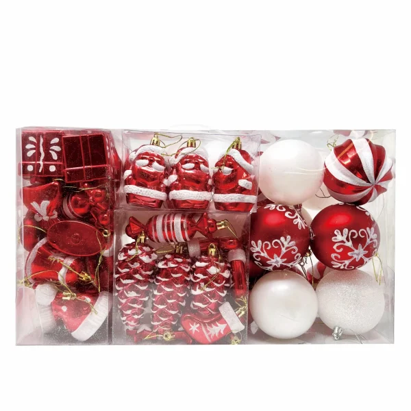 Joiedomi 81pcs Red And White Christmas Ball Ornaments 3 Joiedomi 81pcs Red And White Christmas Ball Ornaments