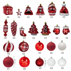 Joiedomi 81pcs Red And White Christmas Ball Ornaments 7 Joiedomi 81pcs Red And White Christmas Ball Ornaments -Christmas Ornaments Sales Store 81 Pcs Assorted Shape Christmas Ornaments RedampWhite 2 result scaled 600x600 1
