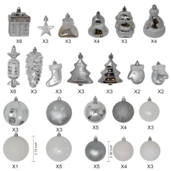 Joiedomi 81pcs White And Silver Christmas Ornaments 9 Joiedomi 81pcs White And Silver Christmas Ornaments -Christmas Ornaments Sales Store 81 Pcs Assorted Shape Christmas Ornaments SilverampWhite 3 result scaled 600x600 1