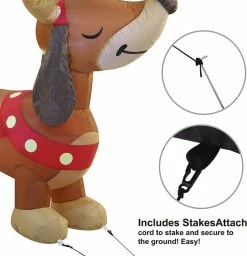 Joiedomi 8ft Long Puppy Christmas Inflatable -Christmas Ornaments Sales Store 813jL0uXawL. AC SL1500 1 600x621 1