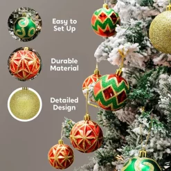 Joiedomi 24pcs Red Green And Gold Christmas Ball Ornaments 12 Joiedomi 24pcs Red Green And Gold Christmas Ball Ornaments -Christmas Ornaments Sales Store 818hJYAi SL. AC SL1500 结果 600x600 1