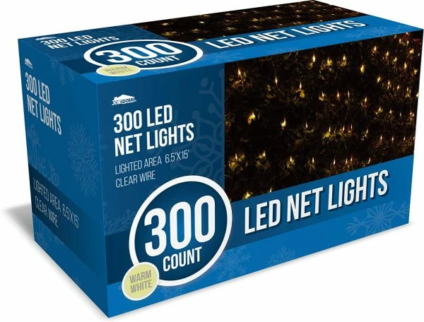 Joiedomi 300 LED Christmas Warm White Net Lights 4 Joiedomi 300 LED Christmas Warm White Net Lights - Image 2