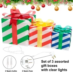 Joiedomi 3pcs Christmas Light Up Gift Boxes -Christmas Ornaments Sales Store 81NruqFaZHL. AC SX679 结果 600x590 1