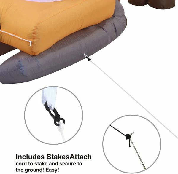 Joiedomi 8ft Long Christmas Inflatable Weiner Dog Yard Decor 5 Joiedomi 8ft Long Christmas Inflatable Weiner Dog Yard Decor - Image 3