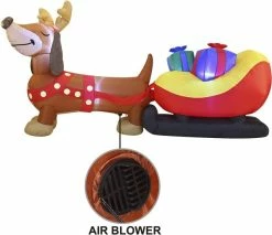 Joiedomi 8ft Long Puppy Christmas Inflatable -Christmas Ornaments Sales Store 81f1845SUmL. AC SL1500 1 600x518 1