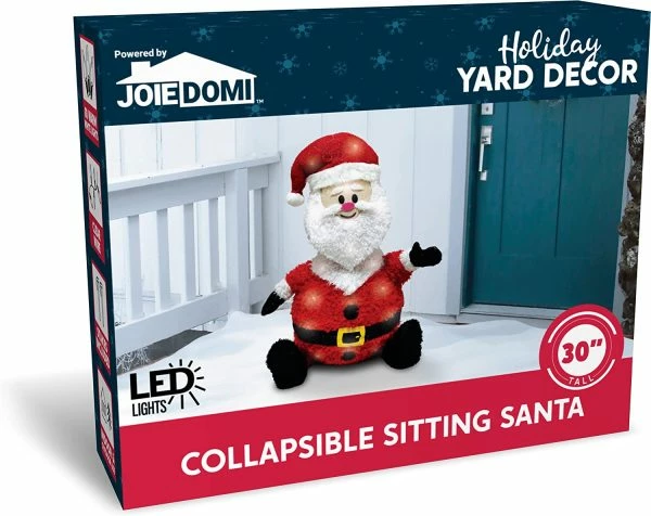 Joiedomi Collapsible LED Light Up Santa Decoration 30in 8 Joiedomi Collapsible LED Light Up Santa Decoration 30in - Image 6