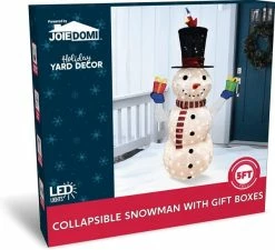 Joiedomi Collapsible LED Light Up Snowman Decoration 5ft -Christmas Ornaments Sales Store 81kCyp8yxSL. AC SL1500 600x546 1